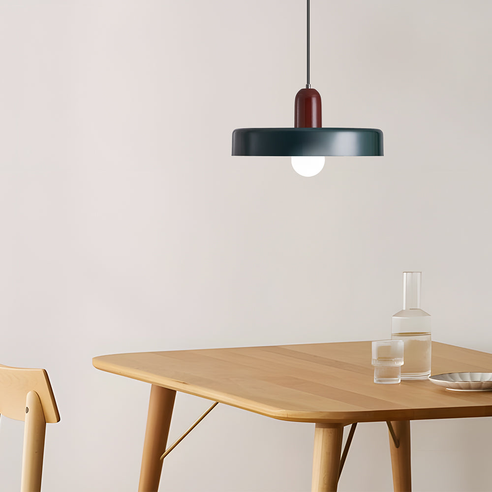 Pendant lamp - Modern design lamp in colorful iron for the dining table, kitchen, or living room.