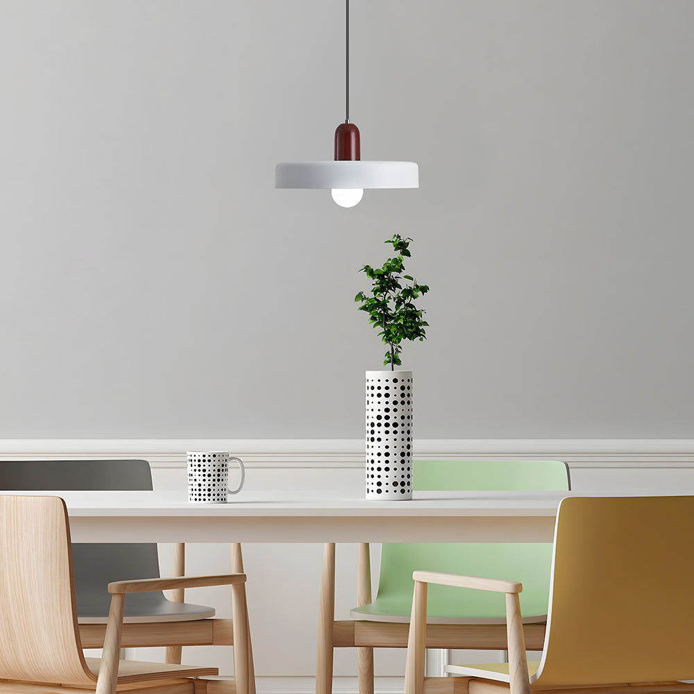 Pendant lamp - Modern design lamp in colorful iron for the dining table, kitchen, or living room.
