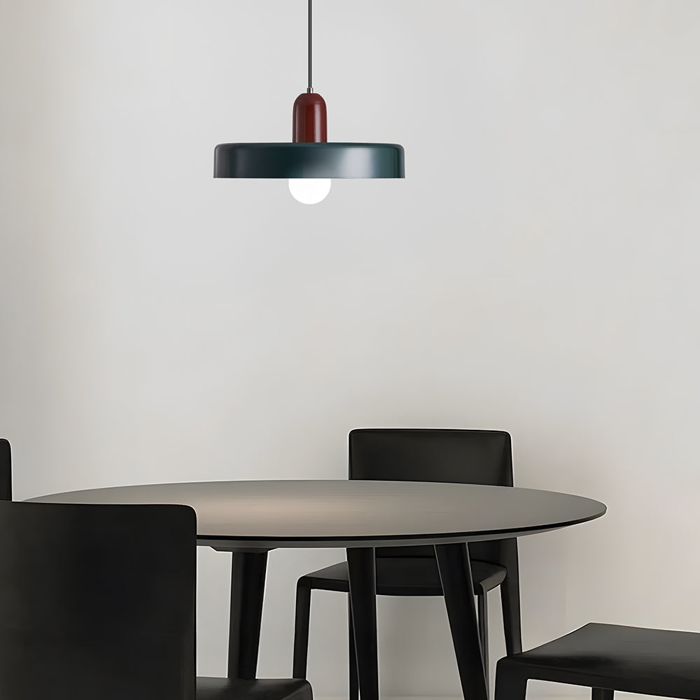 Pendant lamp - Modern design lamp in colorful iron for the dining table, kitchen, or living room.