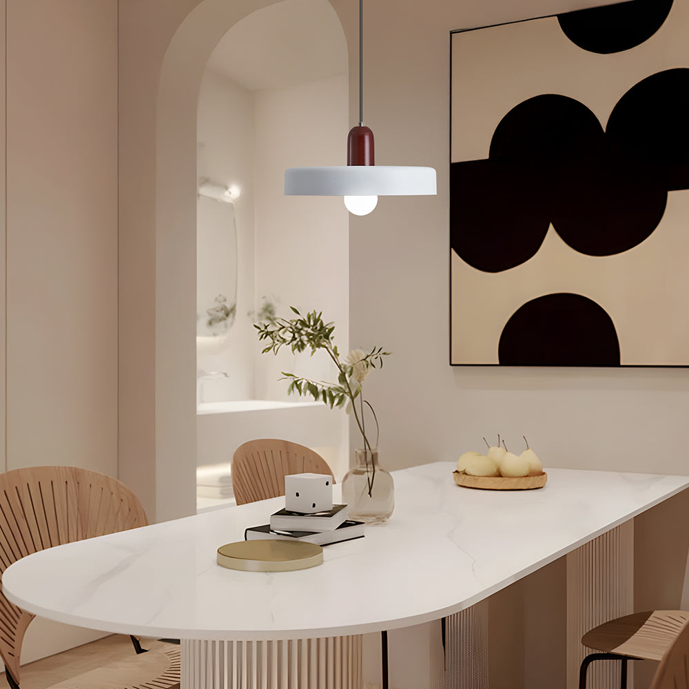 Pendant lamp - Modern design lamp in colorful iron for the dining table, kitchen, or living room.