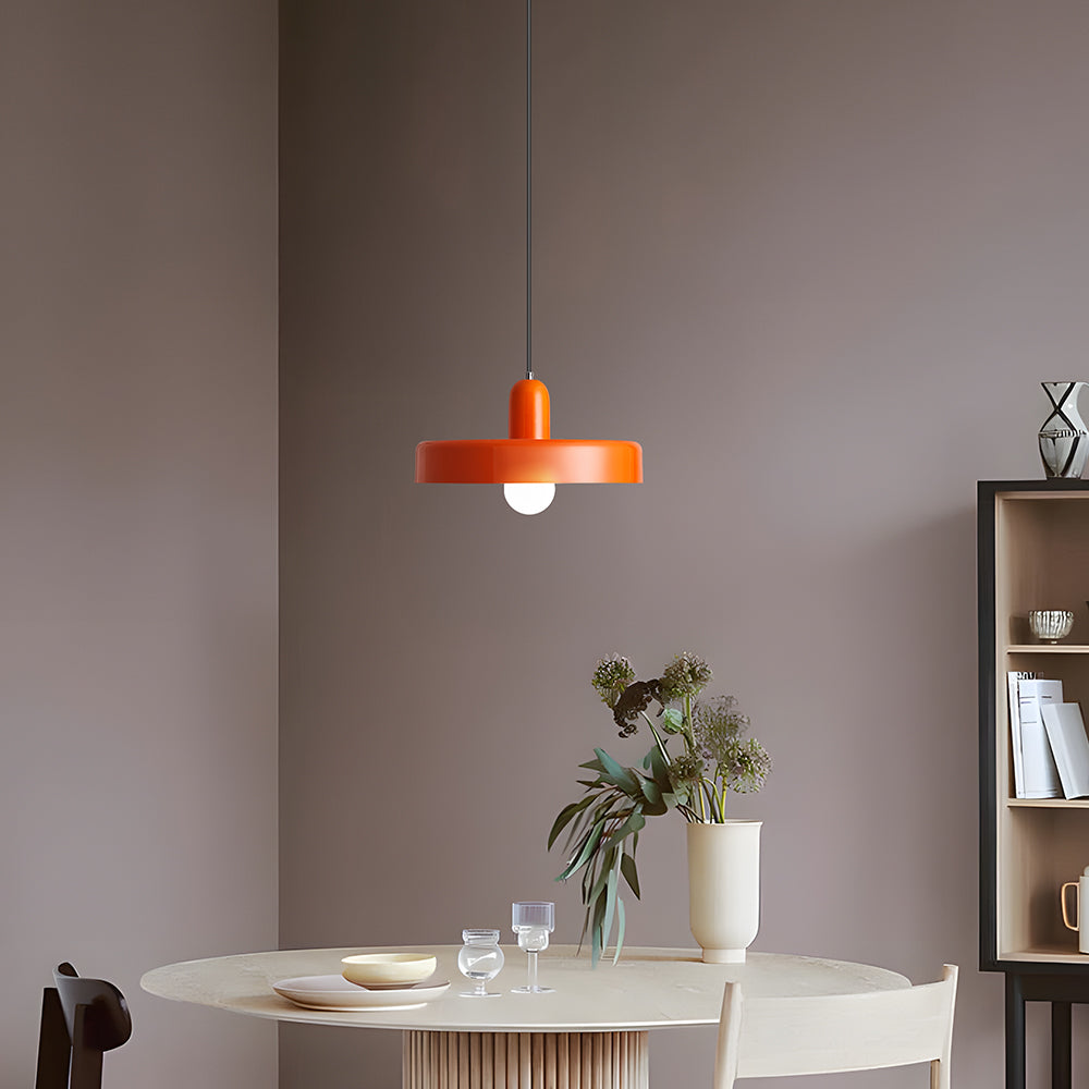 Pendant lamp - Modern design lamp in colorful iron for the dining table, kitchen, or living room.