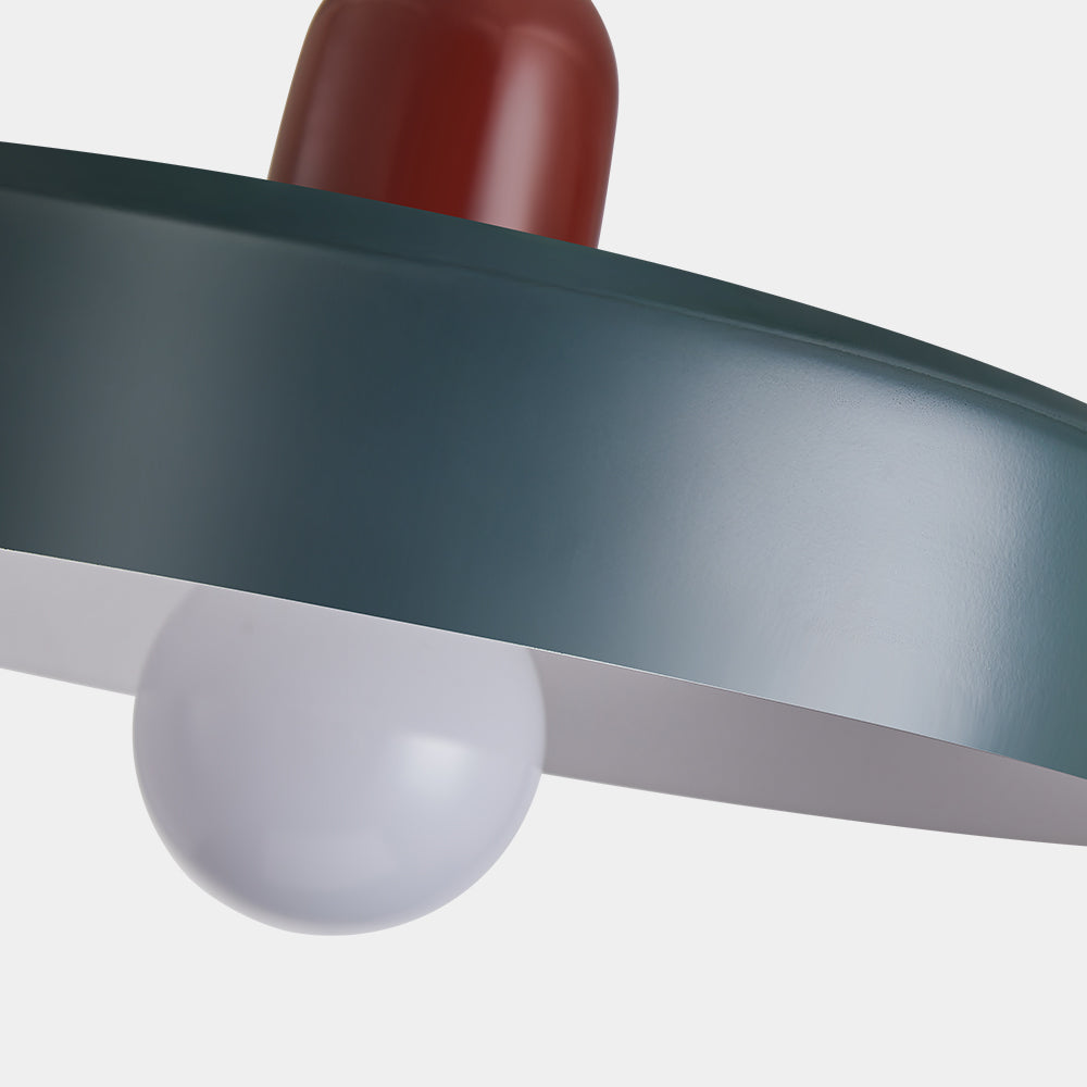 Pendant lamp - Modern design lamp in colorful iron for the dining table, kitchen, or living room.