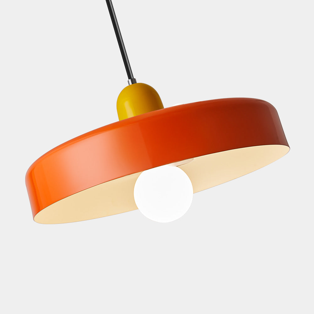 Pendant lamp - Modern design lamp in colorful iron for the dining table, kitchen, or living room.