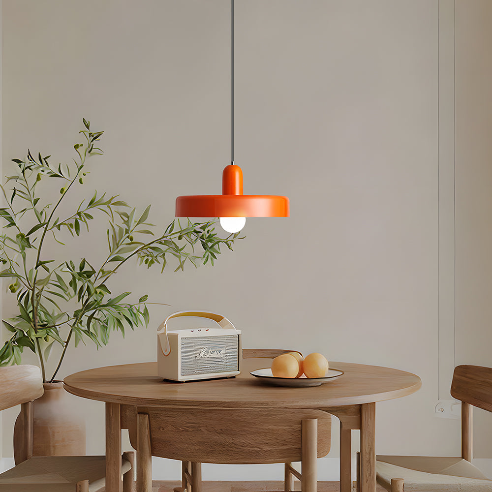 Pendant lamp - Modern design lamp in colorful iron for the dining table, kitchen, or living room.