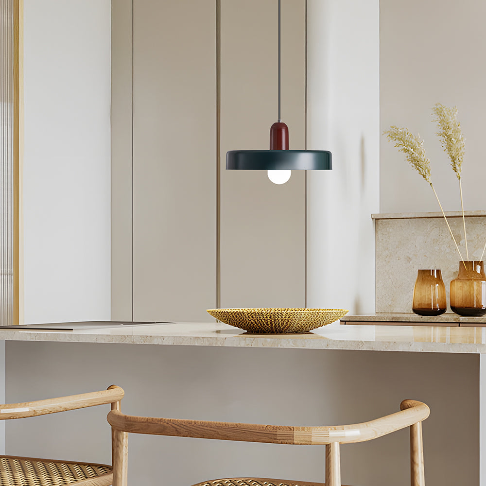 Pendant lamp - Modern design lamp in colorful iron for the dining table, kitchen, or living room.