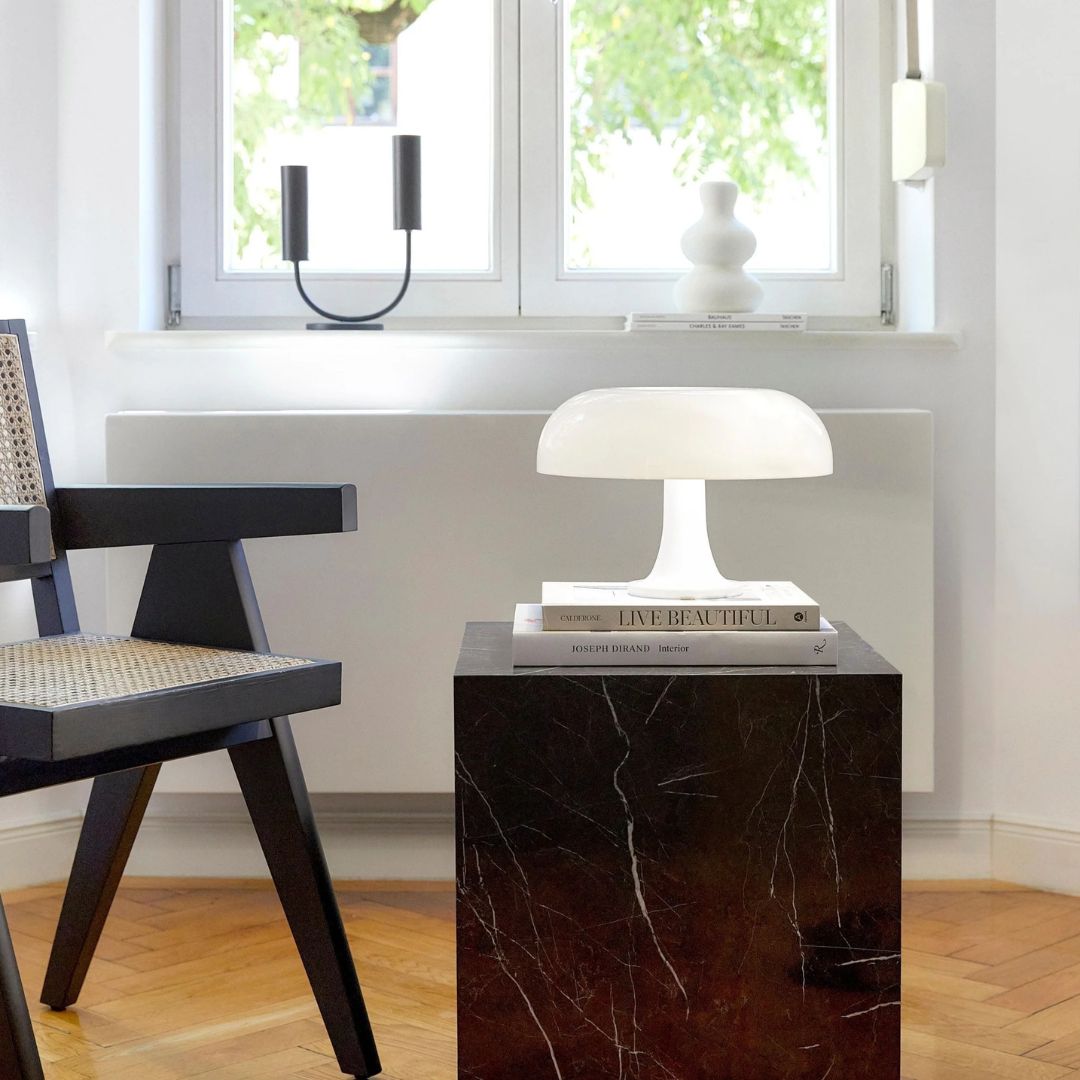 Retro Table Lamp – Dimmable Lamp in Iron and Glass for Living Room or Bedroom