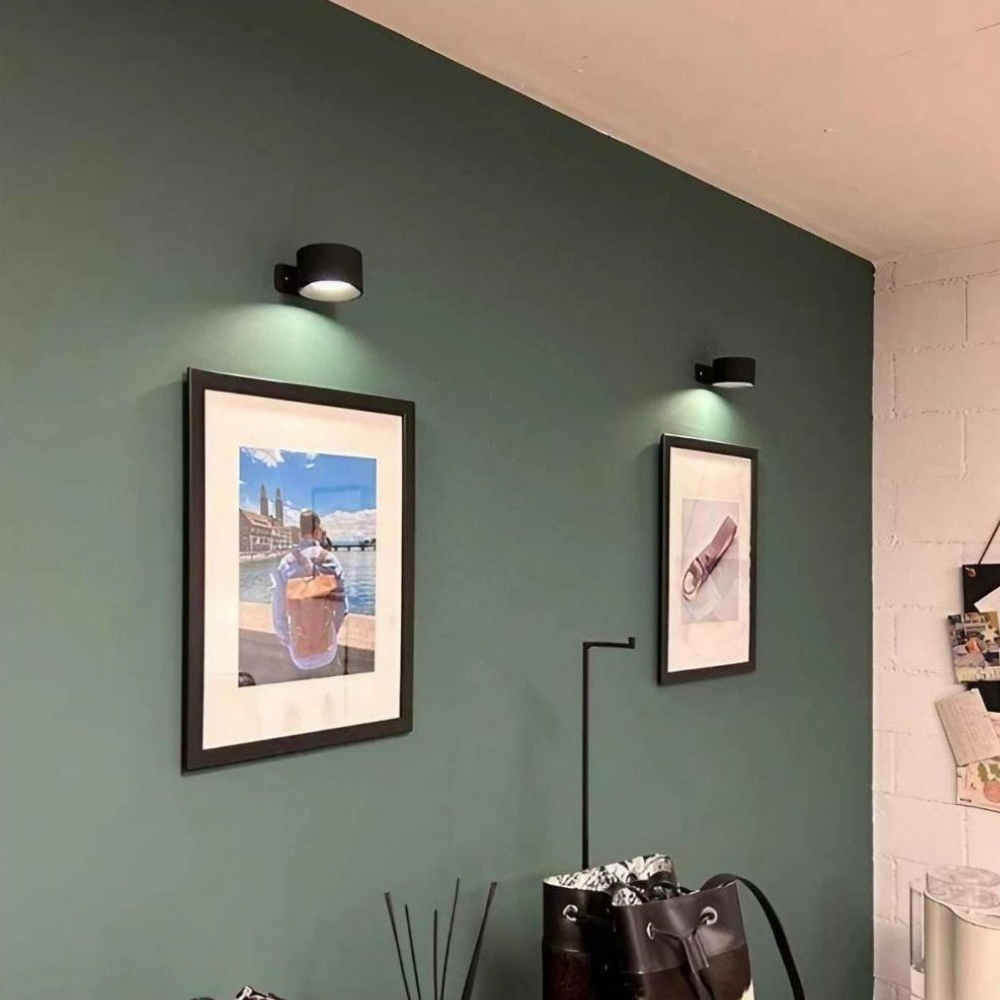 Rechargeable Wall Lamp – Cylindrical Design in White for Bedroom, Living Room or Hallway with Anstäländer