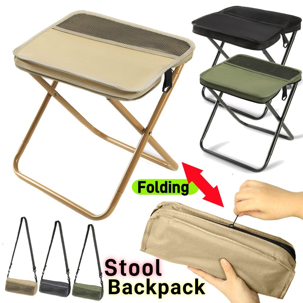 Foldable Chair Backpack – Waterproof, Lightweight, and Compact for Hiking, Camping, or Festivals