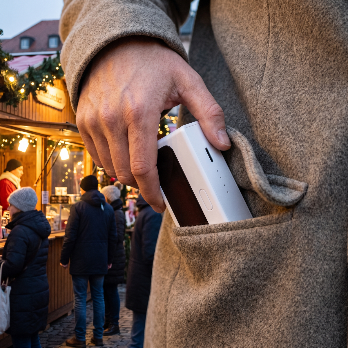 Håndvarmere 2 Stk. i Aluminium - Dobbeltsidet Varme, 6000 mAh