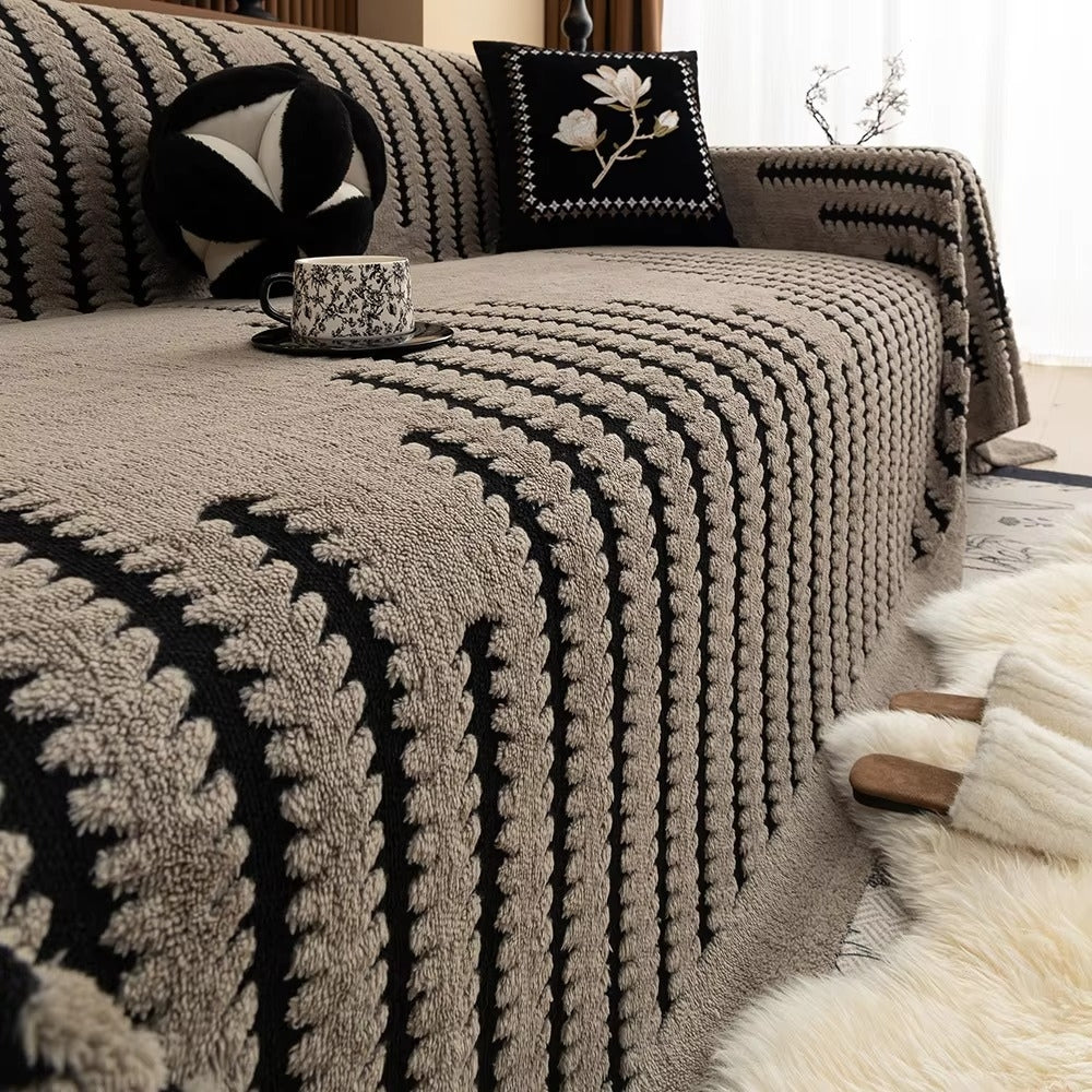 Plyssofaovertræk – Mikrofiber, Vintage Tuftet Design til Sofa eller Loveseat i Flere Farver