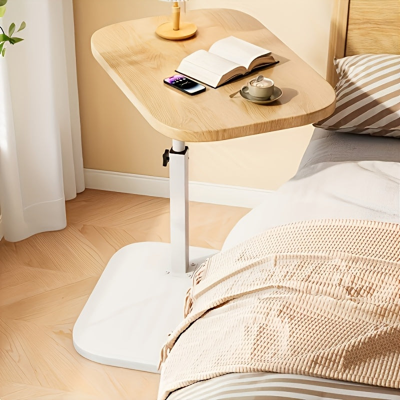 Adjustable side table – Wood and Metal, Modern Design for the Living Room or Bedroom