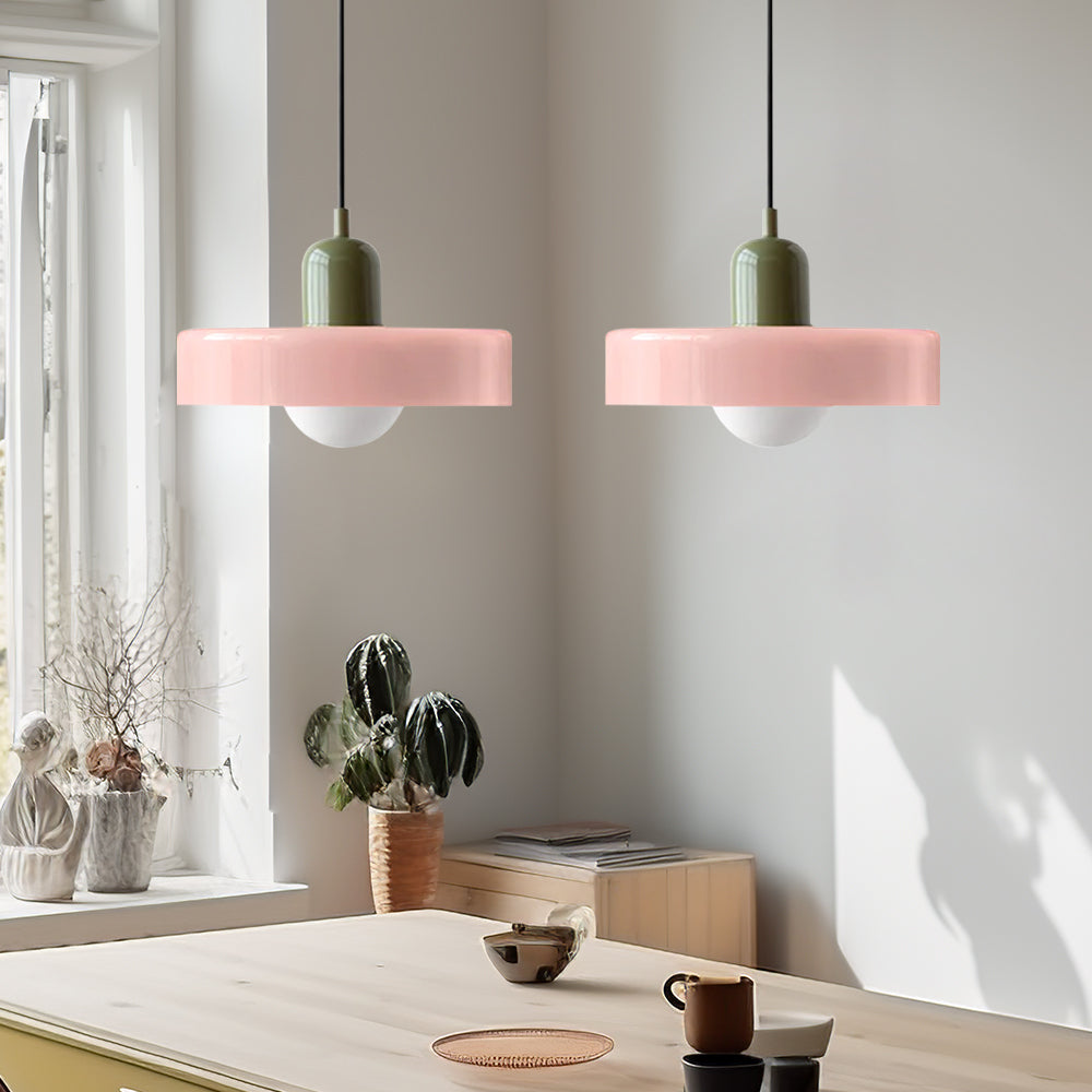 Double Pendant Lamp – Modern Glass Design Lamp with Two Light Sources for Dining Table or Living Room
