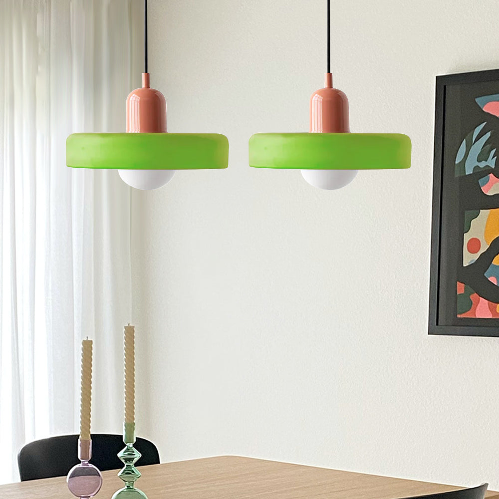 Double Pendant Lamp – Modern Glass Design Lamp with Two Light Sources for Dining Table or Living Room