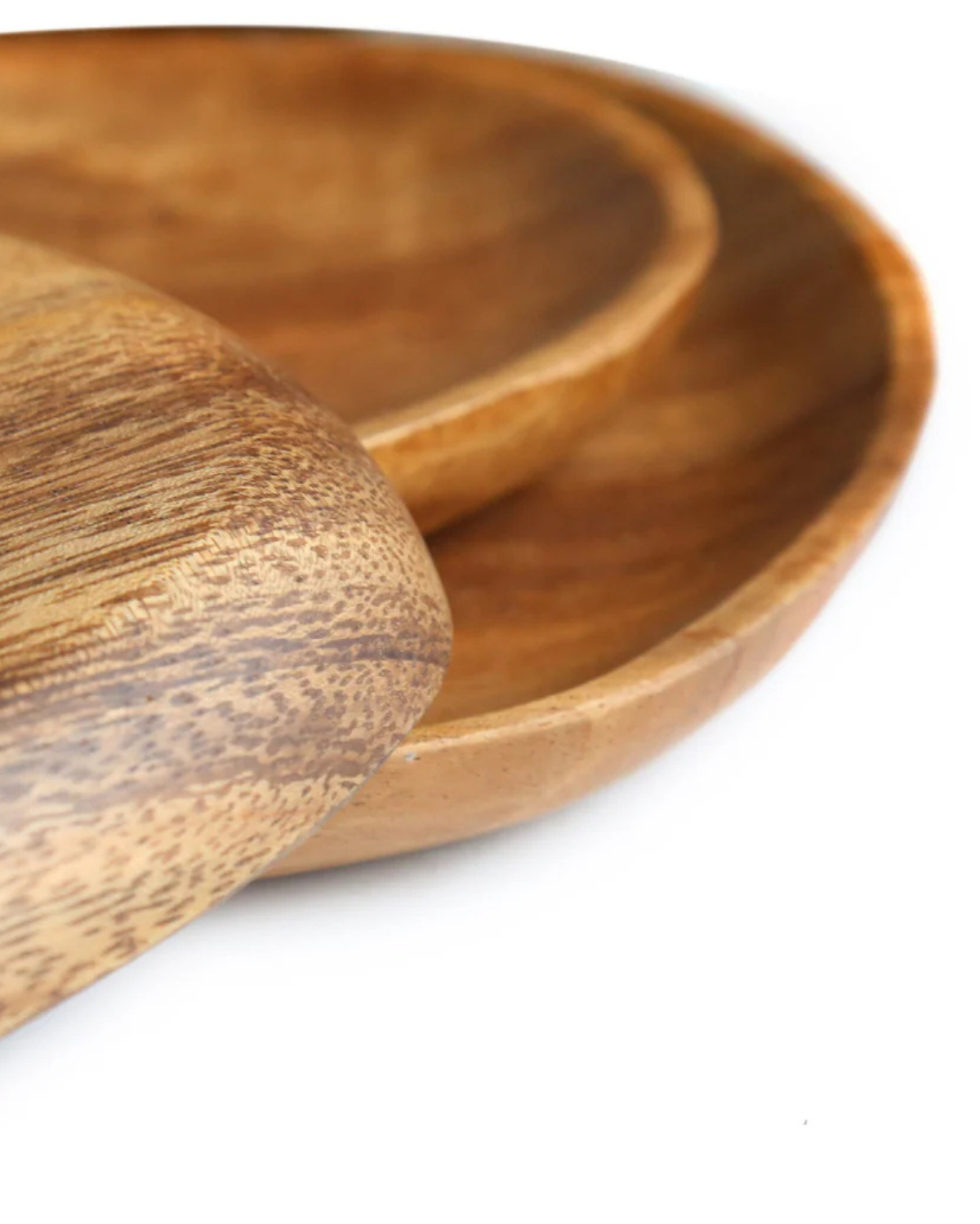 Tree Serving Board Set – Natural Acacia, Rustic Style for Kitchen or Dining Table