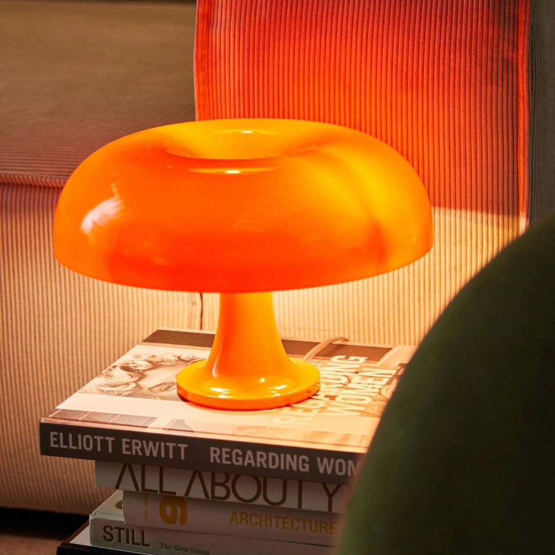 Retro Table Lamp – Dimmable Lamp in Iron and Glass for Living Room or Bedroom