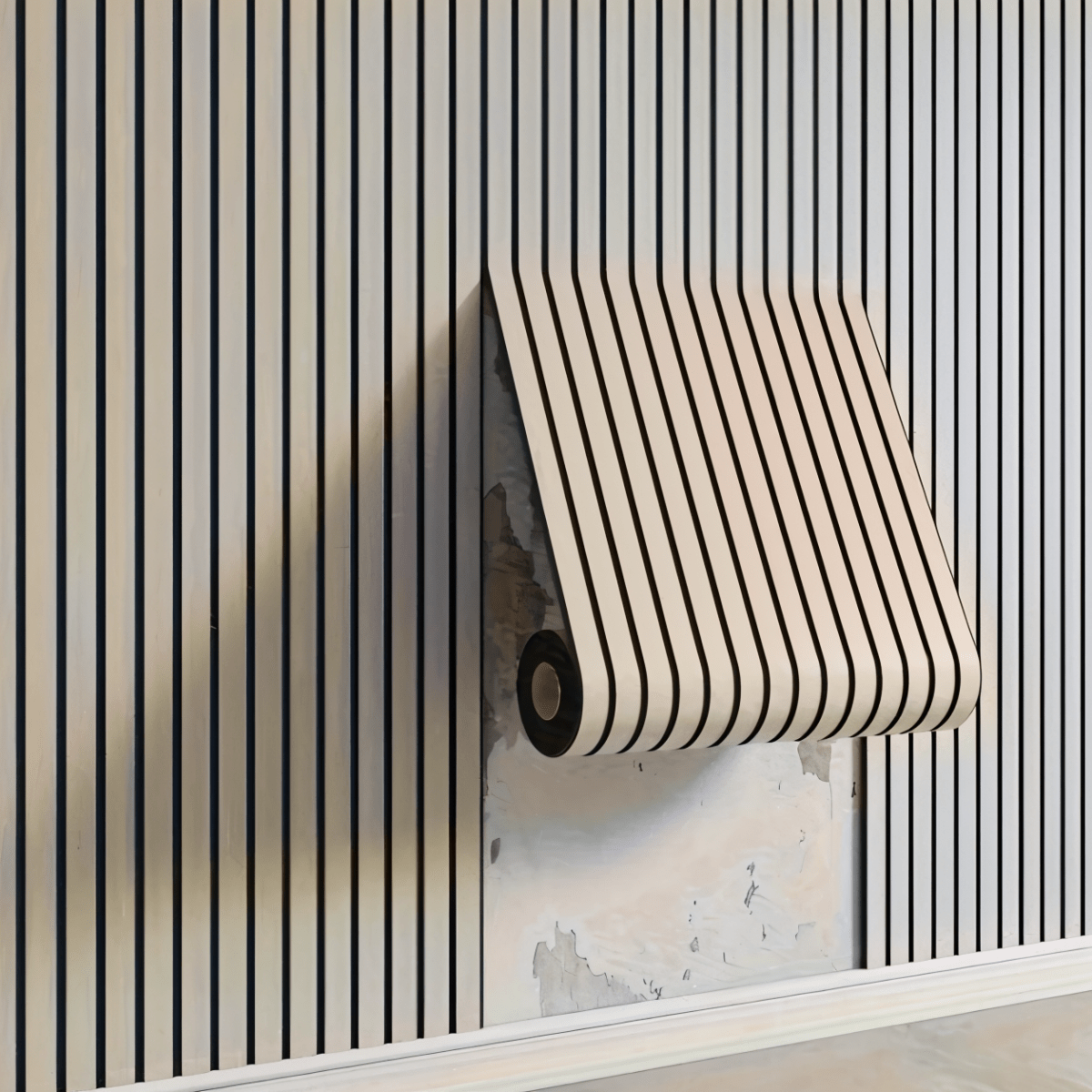 3D Wall Panel – Wood Look, Self-Adhesive Design for Bedroom or Living Room Decoration