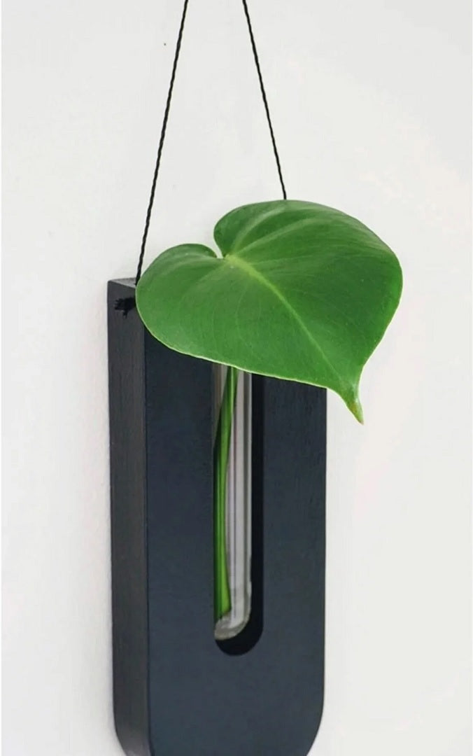 Rustikke planteholdere – 7-delt sæt i naturligt træ til plantekasser i moderne eller boheme interiør