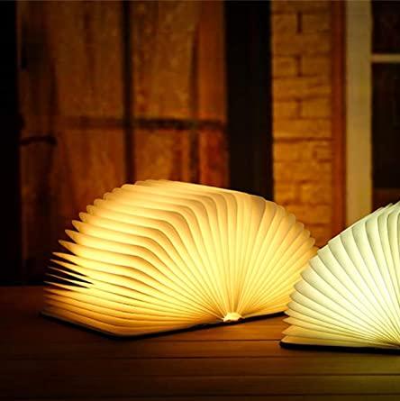 Bordlampe LED Genopladelig i Bogform med Dæmpfunktion