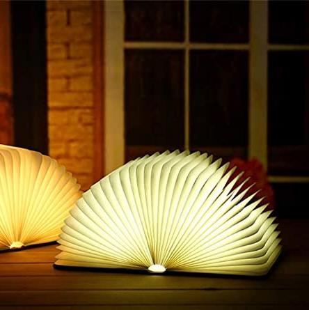 Bordlampe LED Genopladelig i Bogform med Dæmpfunktion