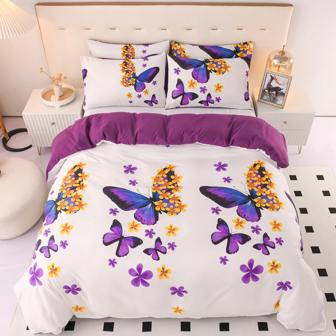 Duvet Cover Set – Polyester, Abstract Pattern in Various Colors for Bedroom Decoration