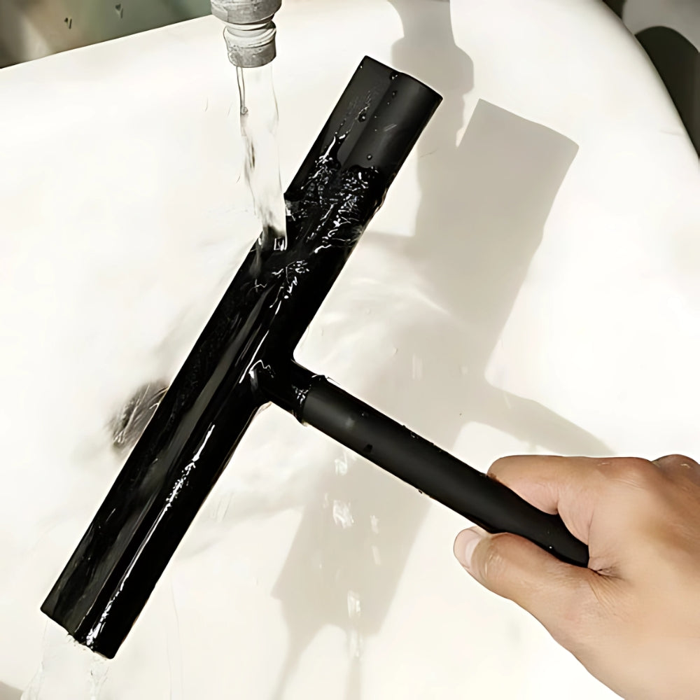 Modern Glass Cleaner – Black, Slim Design for Windows and Mirrors in the Home