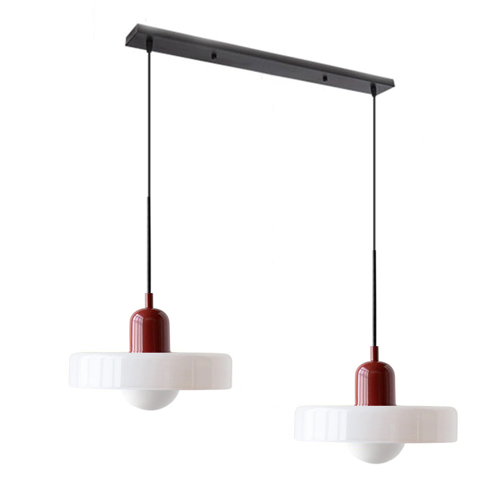 Double Pendant Lamp – Modern Glass Design Lamp with Two Light Sources for Dining Table or Living Room