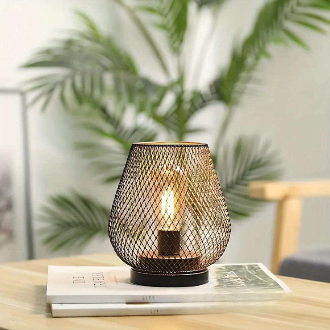 Bordlampe LED Trådløs Bærbar i Metal – Udendørs Belysning
