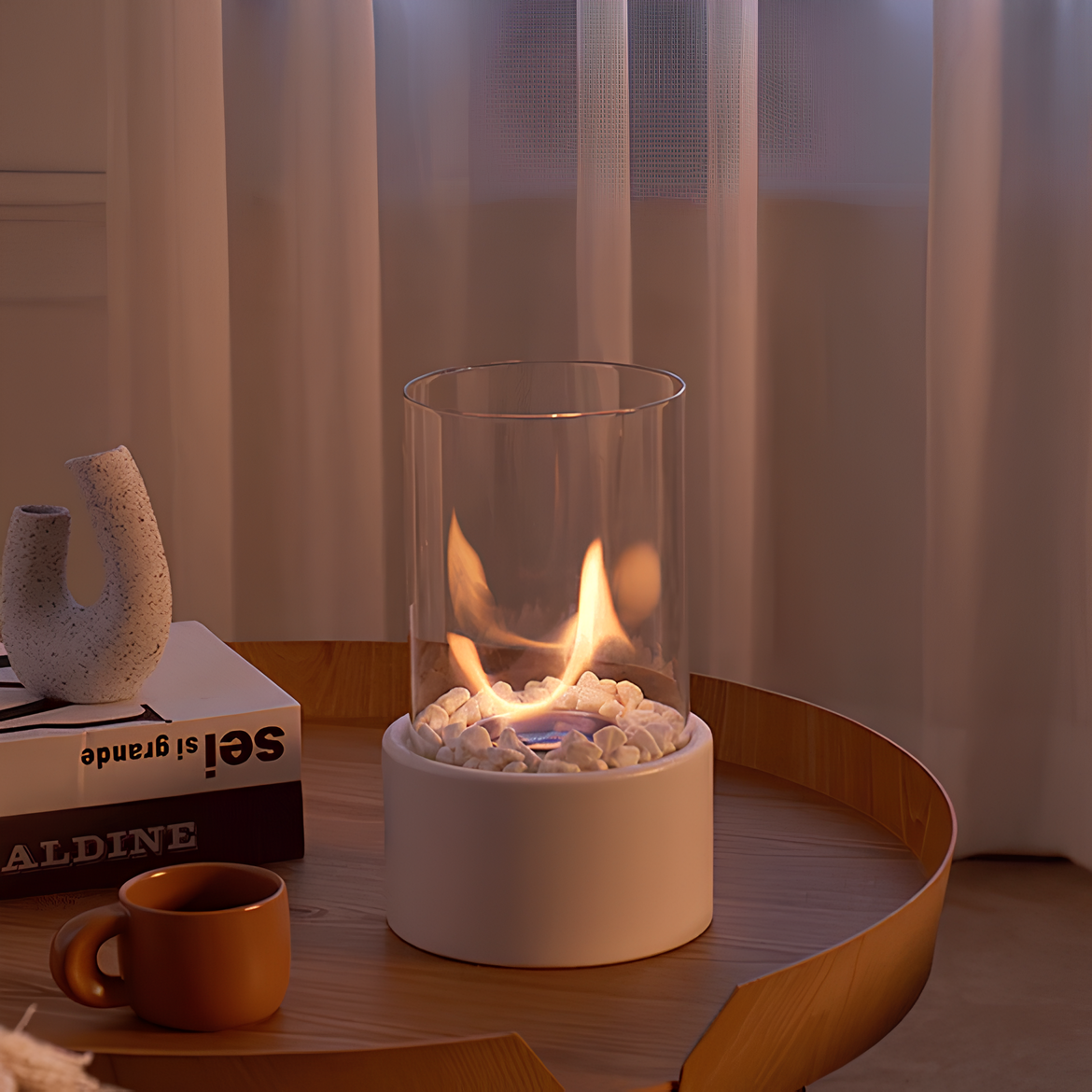 Olie Lampe – Glas og Metal, Elegant Design til Indendørs eller Udendørs Dekoration