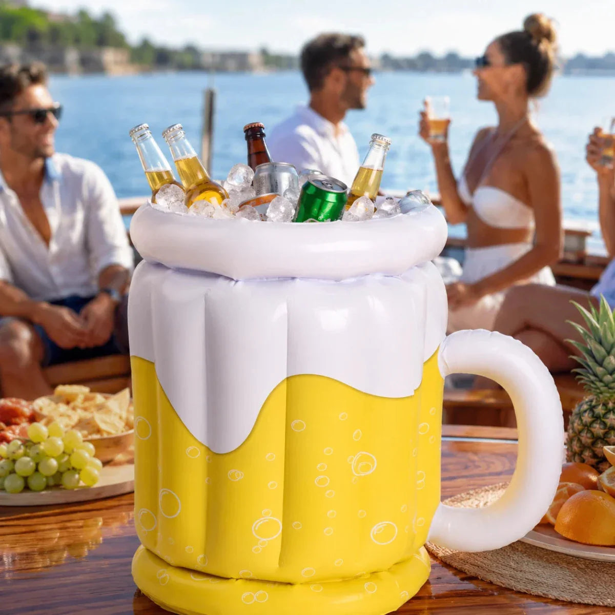 Inflatable Beer Mug Ice Bucket – Creative Design for Parties and Barbecues
