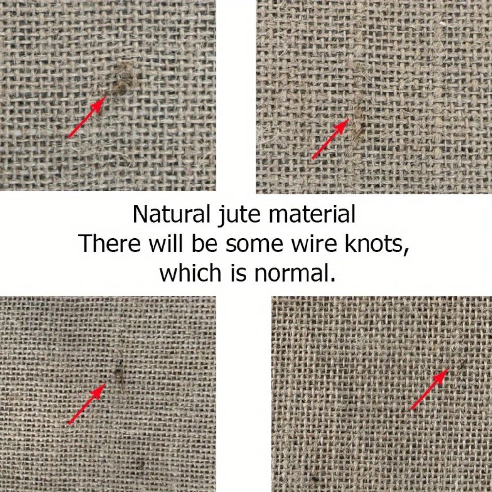 Jute Dækserviet – Neutral, Bohemian Stil til Spisebord eller Festdekoration