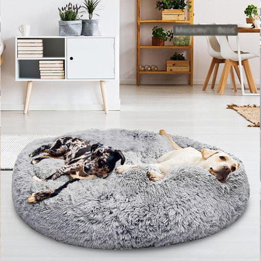Dog Bed – Soft Faux Fur in Neutral Shades for a Soothing Sleeping Place for Small Dogs or Cats