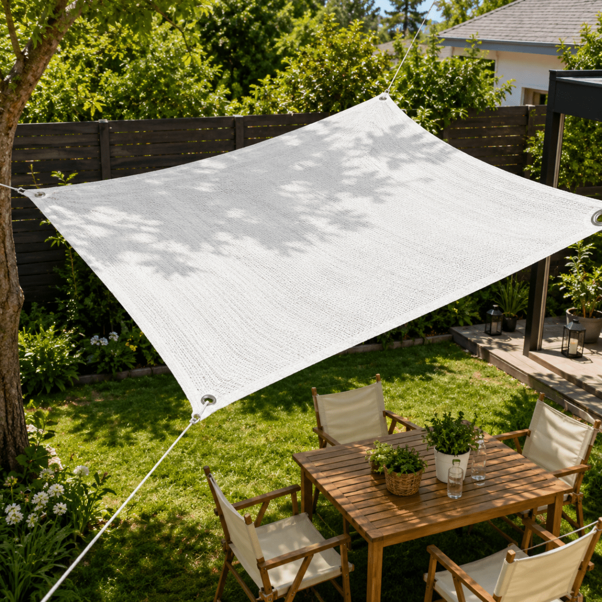 Shade Net for the Patio – HDPE, UV Protection, Ideal for Balconies and Gardens
