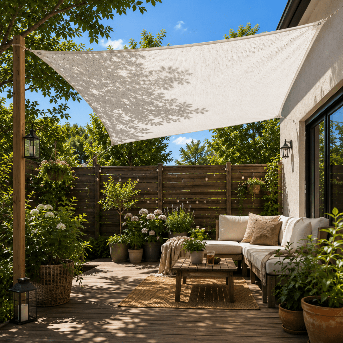 Shade Net for the Patio – HDPE, UV Protection, Ideal for Balconies and Gardens