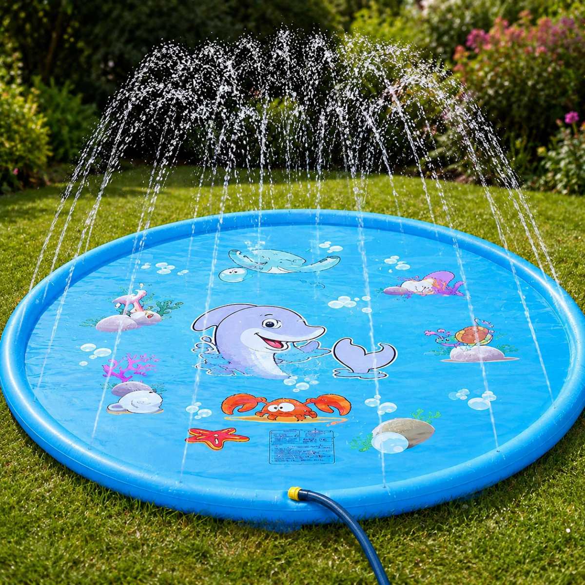 Inflatable Water Play Mat – Multiple Sizes, Interactive Design for the Garden or Outdoor Activities