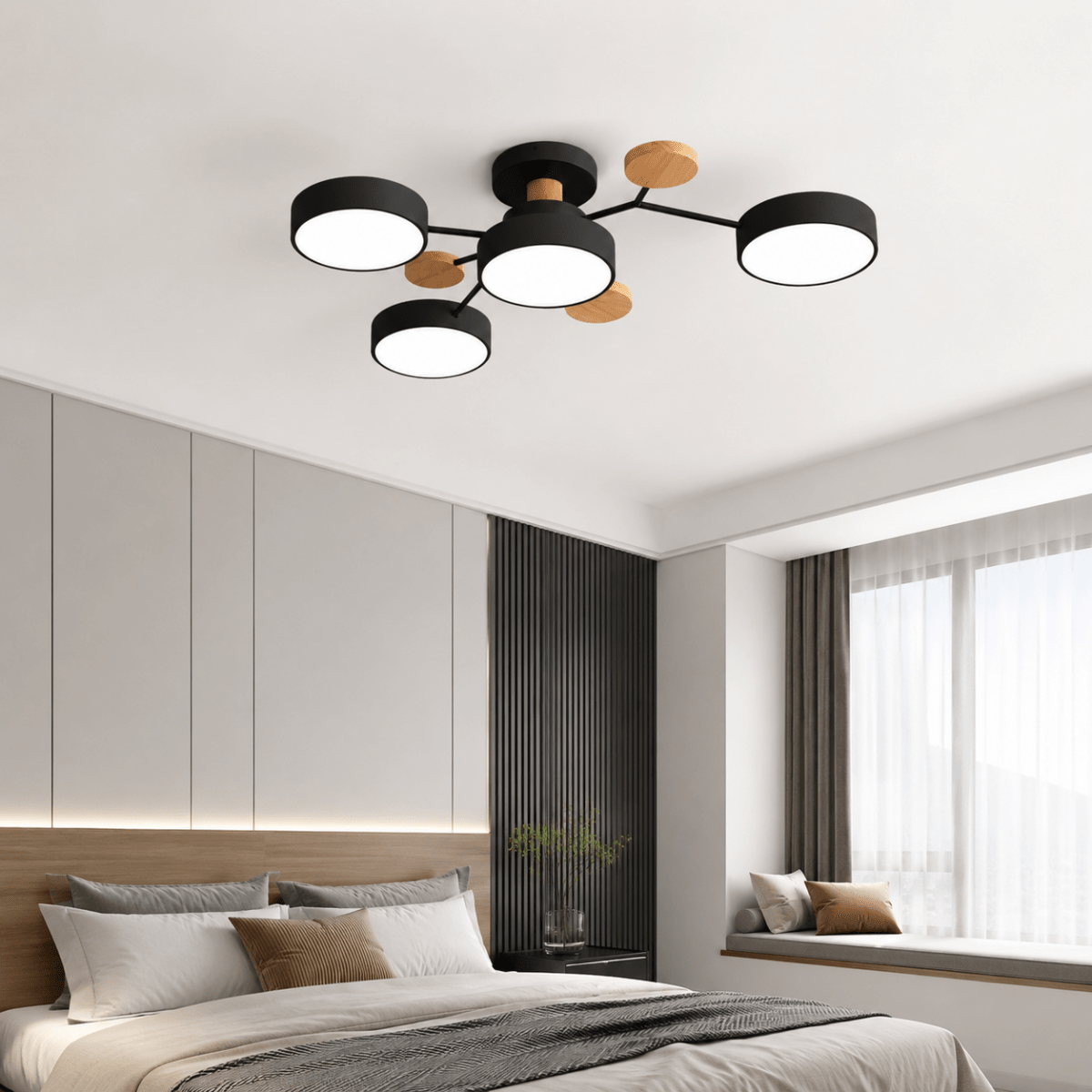 Loftlampe LED Rund Minimalistisk Design – 4/5/6 Kupler