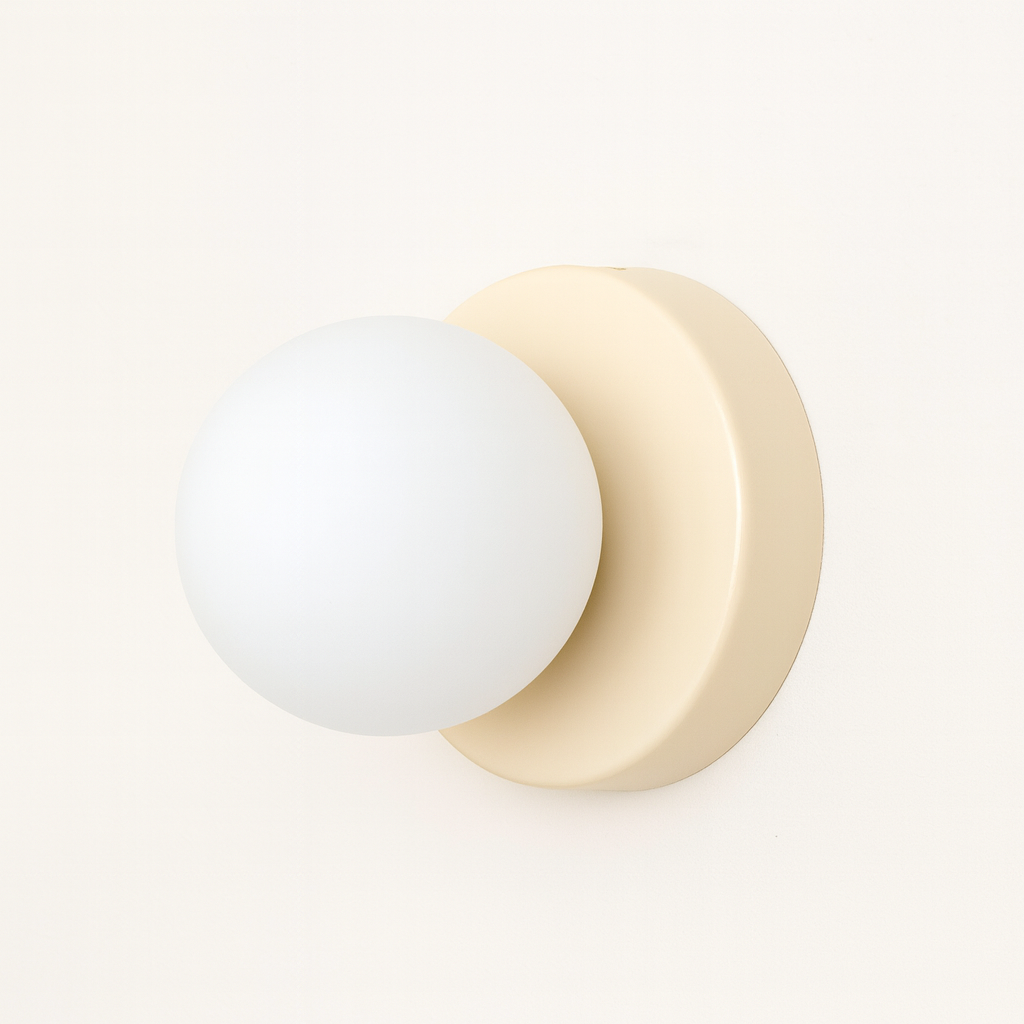 Væglampe Skandinavisk Design med Glaskuppel – Minimalistisk