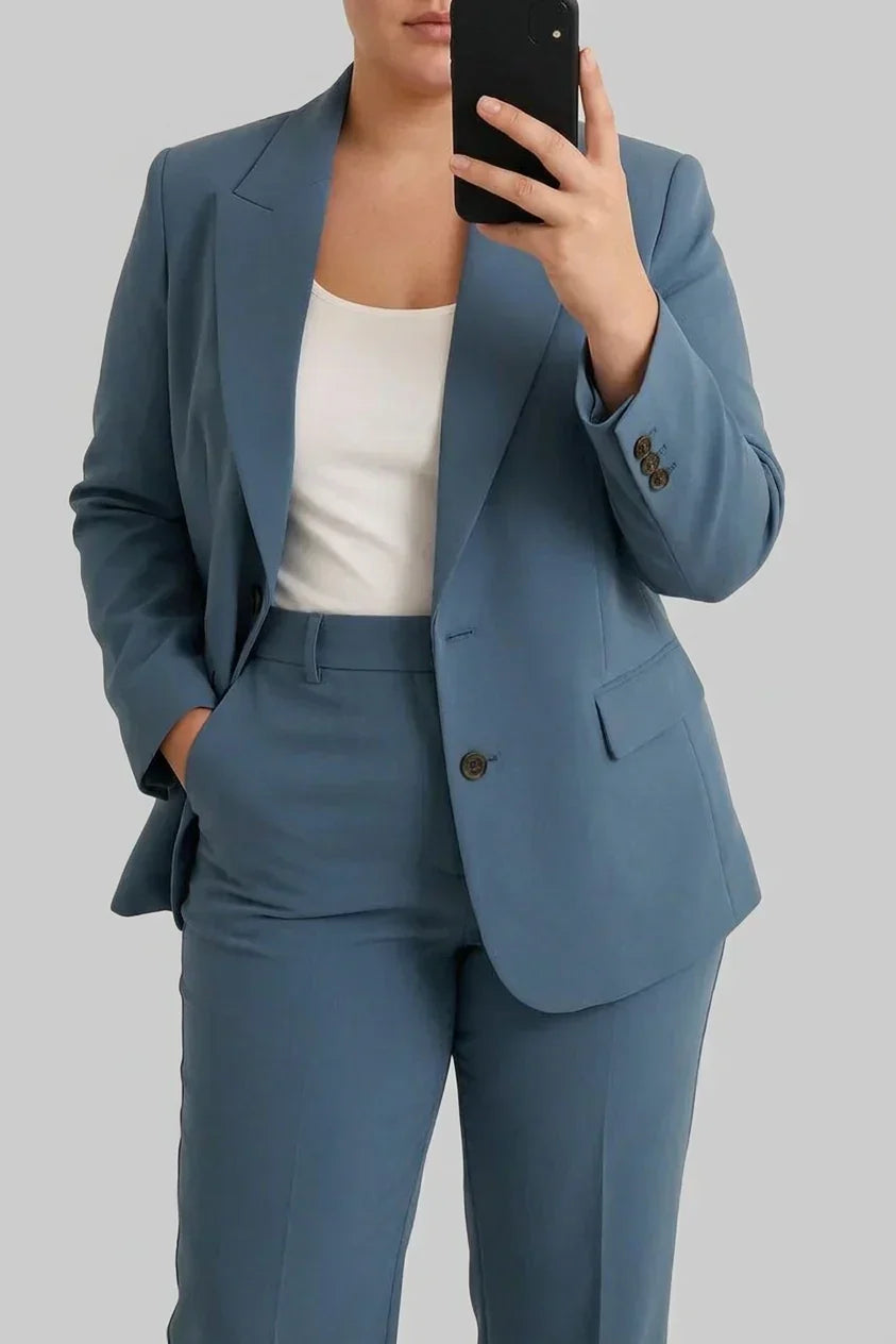 Dame Todelt Sæt – Blazer og Bukser til Hverdag og Fest