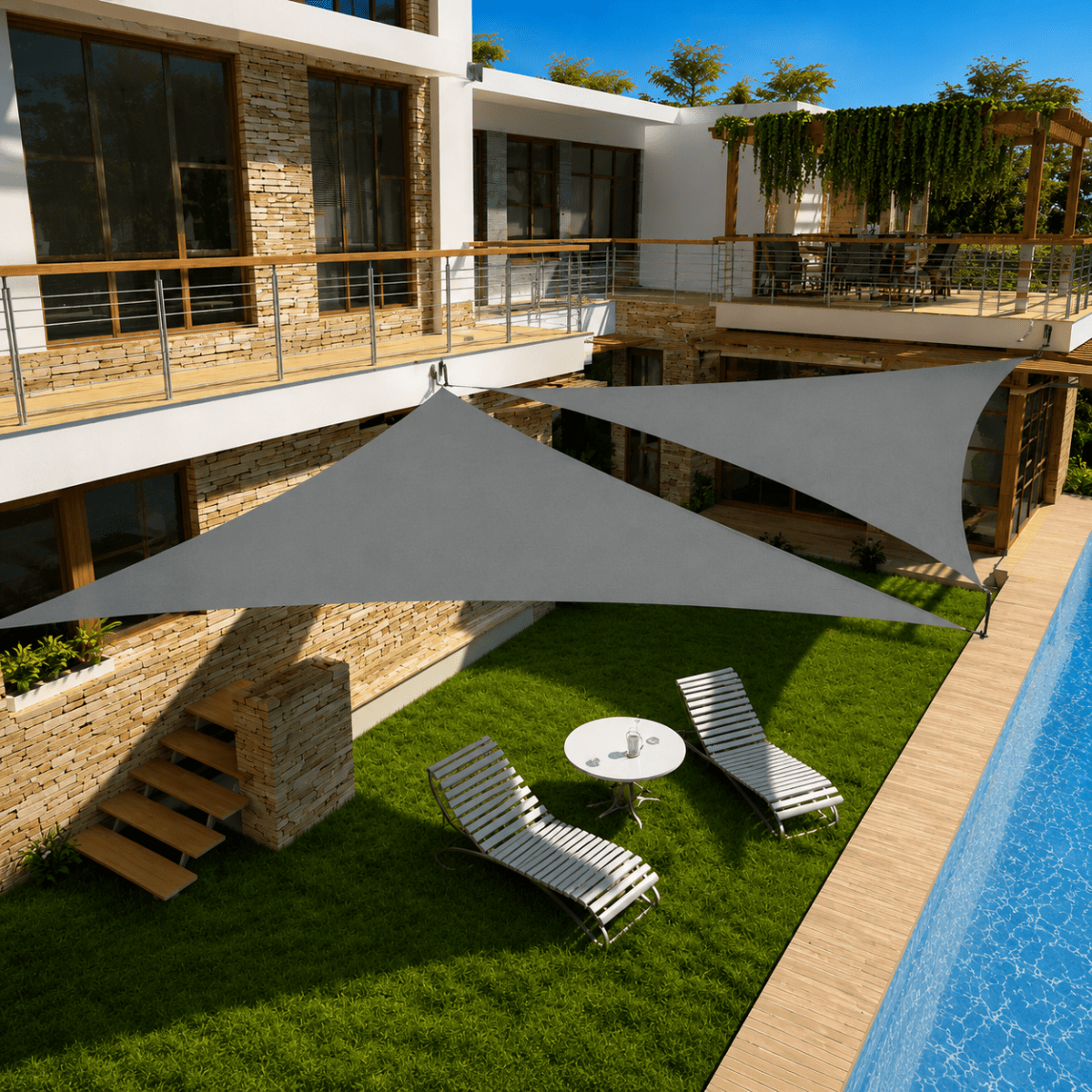 Sun Shades – UV Protection, Various Sizes for the Patio, Garden, or Balcony