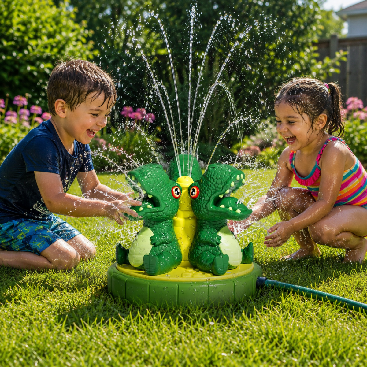 Dinosaur Water Sprinkler – Interactive Garden Toy for Refreshing Summer Fun Outdoors