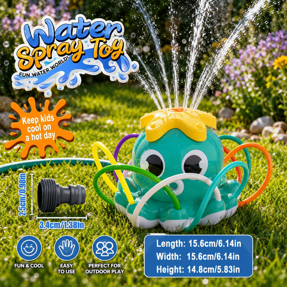 Octopus Water Sprinkler – A Creative Garden Accessory for Refreshing Fun in the Garden