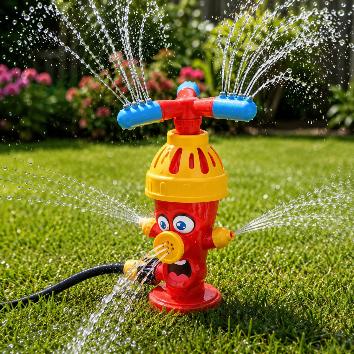 Cartoon Hydrant Sprinkler – A Compact, Playful Garden Accessory for Water Fun in the Garden