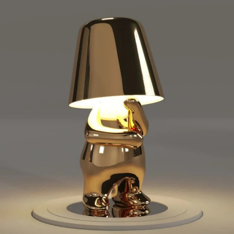 Dæmpbar Bordlampe – Harpiks, Legesyg Form til Kontor eller Soveværelse Dekoration