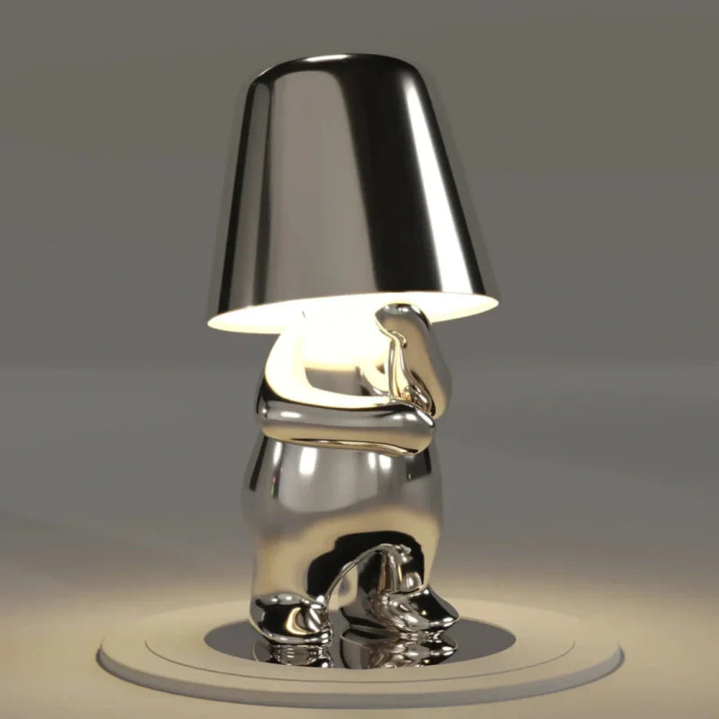 Dæmpbar Bordlampe – Harpiks, Legesyg Form til Kontor eller Soveværelse Dekoration