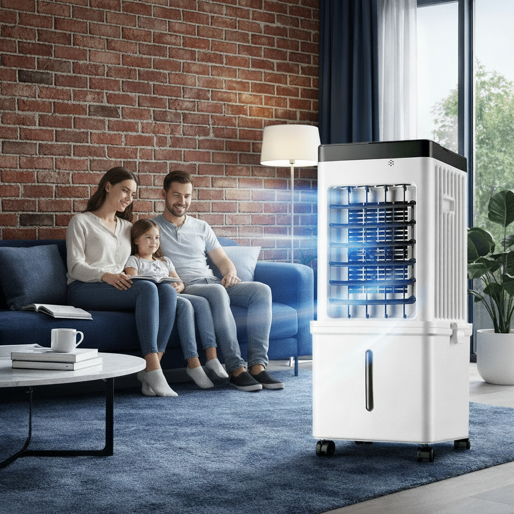 Portable Air Cooler – 3-in-1 Cooling, Humidification, and Air Purification for Home Use