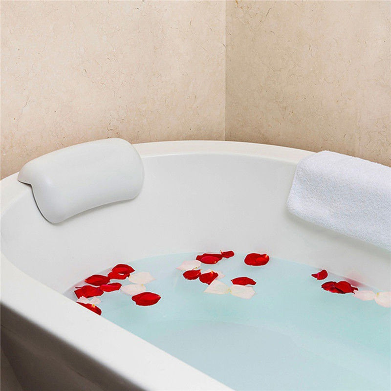 Ergonomic Bath Pillow – Soft, Waterproof Design for Relaxation in Bath or Spa