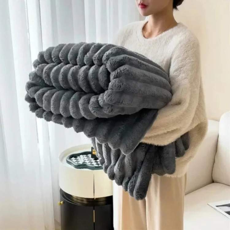 Cuddly Plush Fur Blanket – Light Warm and Elegant Comfort 11