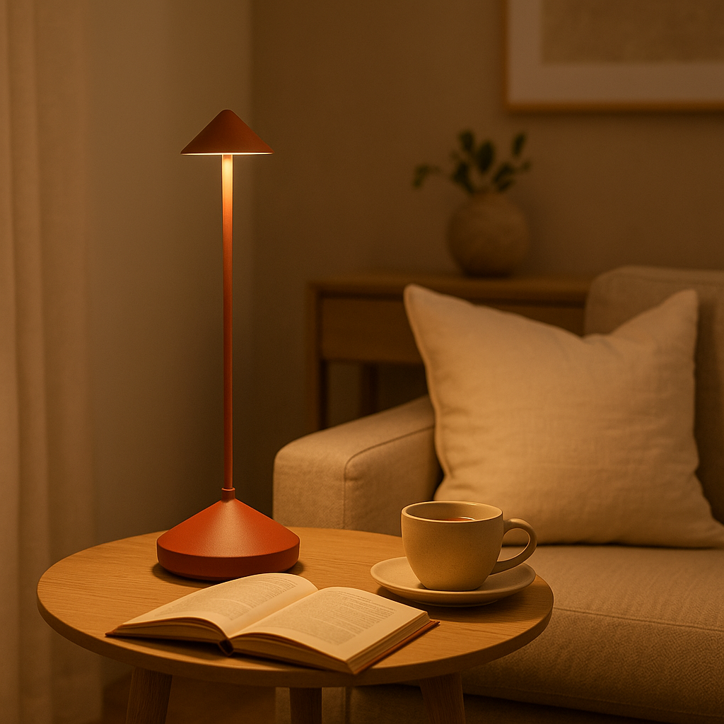 Genopladelig Bordlampe Trådløs - Dæmpbar Touch-lampe Ude og Inde