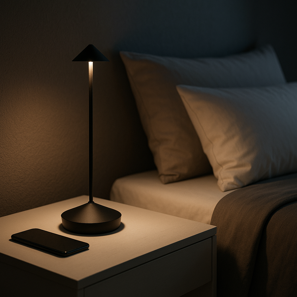Genopladelig Bordlampe Trådløs - Dæmpbar Touch-lampe Ude og Inde