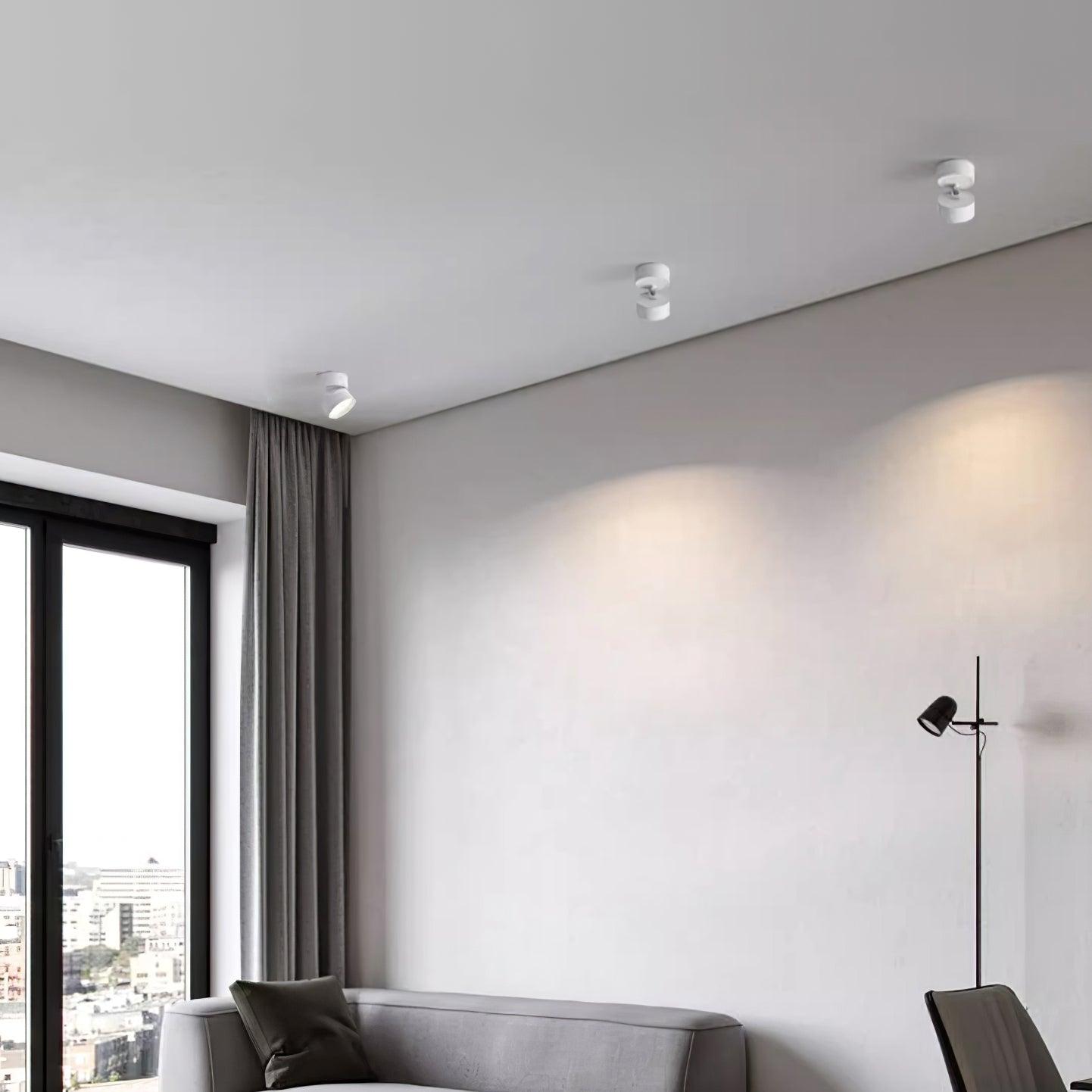 Justerbar LED Spotlight Loftlampe i Skandinavisk Minimalistisk Design
