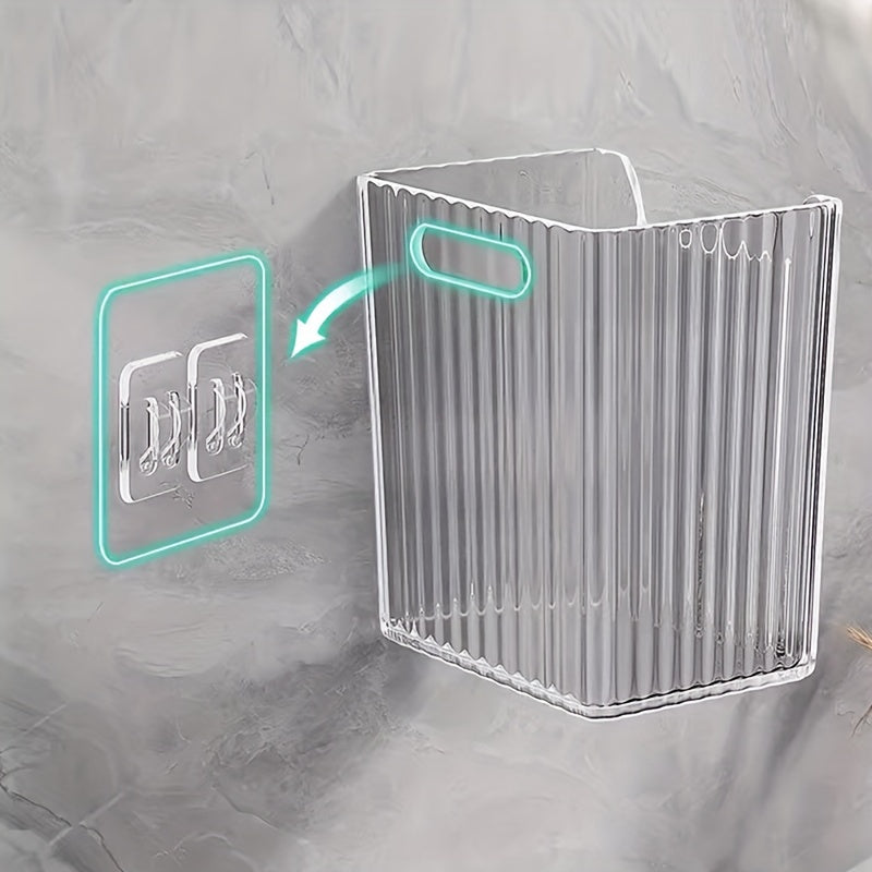 Bathroom wall shelf – Modern plastic, multifunctional and decorative for toothbrushes and cosmetics